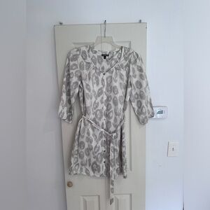 Express cheetah print dress in gray